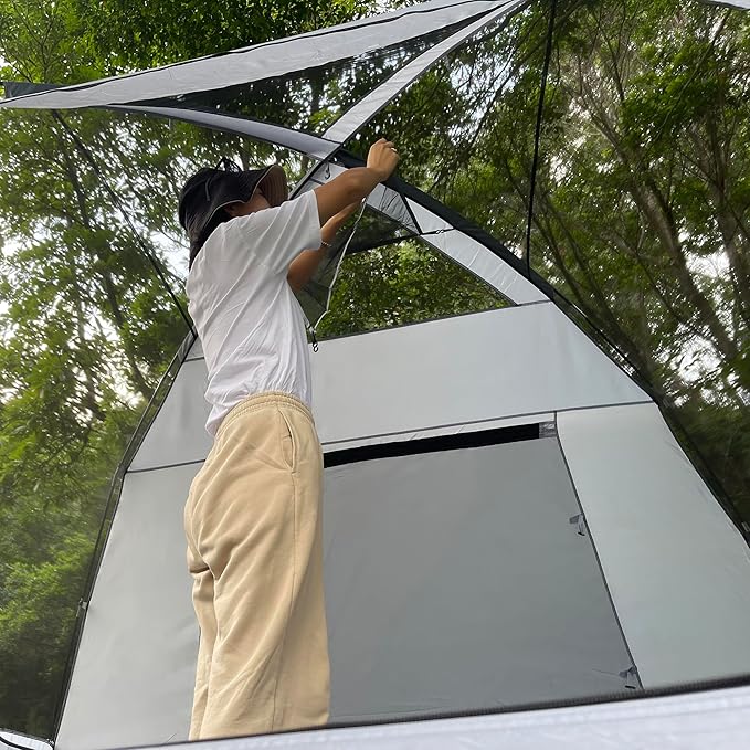 Family Camping Tent - 6-Person Spacious Design, 3000mm Waterproof, Suitable for Road Trips/Backyards/Extended Camping Adventures in All Scenarios