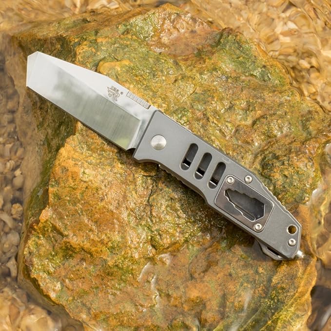 Sanrenmu 7046 Folding Knife multifunction tools knife Aluminum Handle (7046LTX-LK-T3)