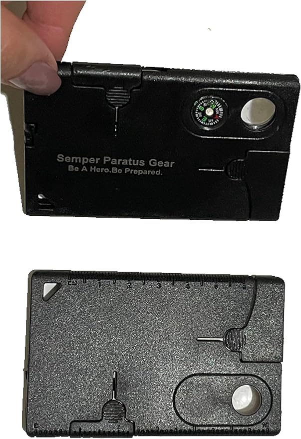 Gear Gifts for men MultiTools - 10 in 1 Credit Card Pocket Multi Tool for everyday use - Group, Team, Employee gifts - Velvet Gift Bag Included! (10 Pack)