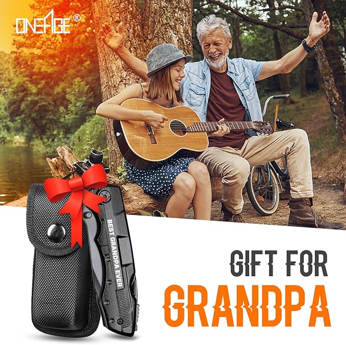 Grandpa Gifts,"BEST GRANDPA EVER"Multitool Knife,Stocking Stuffers for Grandpa,Grandpa Christmas Gift,Grandpa Birthday Gifts,Gifts Idea for Grandpa,Best Grandpa Gifts,Grandpa Fathers Day Gift