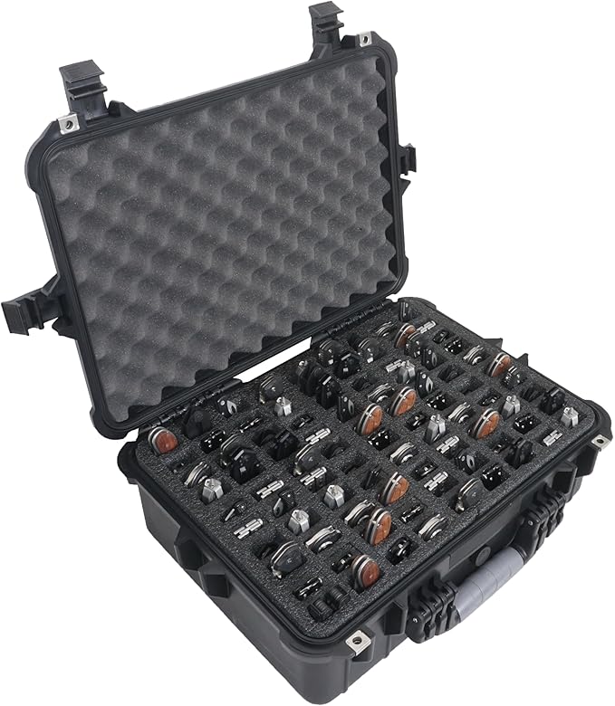 Case Club 90 Folding Knife Case - Waterproof Hard Sided Travel and Storage Organize Case fits a Variety of Folding Knives, Swiss Army Knives, Butterfly Knives & More in a Lockable, Rugged Case