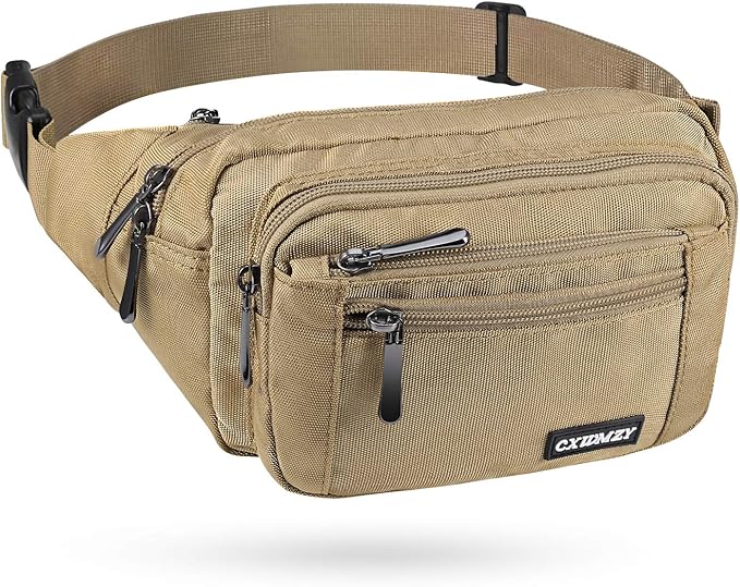 CXWMZY Fanny Packs For Women & Men Waist Pack Hip Bum Bag with Multi-Pockets Large Capacity Waterproof Casual Bum Bag for Disney Traveling Casual Cycling Running Hiking