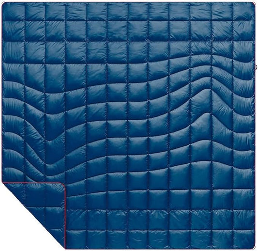 Rumpl The Down Blanket | Outdoor Down Camping Blanket for Traveling, Picnics, Beach Trips, Concerts | Deepwater, 2-Person