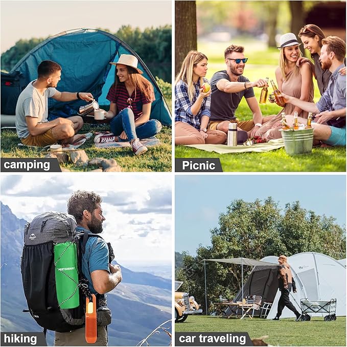 Self Inflating Sleeping Mat for Camping 75"x22" Sleeping Pad with Built-in Pump Lightweight Compact Waterproof Air Mattress for Traveling,Trekking, Hiking, Tent, Single/Adult Camping Gear