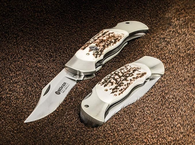 Boker 113004ST Pocket Knife with 3 3/8 in. 440C Stainless Steel Blade