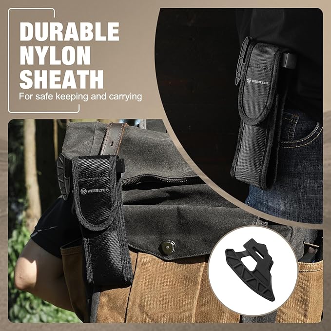 Camping Multitool Hatchet, 22 in 1 Super Hardened Stainless Steel Multitool Hammer Axe with Safety Locking, Upgrad Hidden Portable Camp Survival Hatchet Screwdriver Set with Nylon Sheath