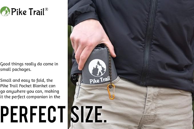 Pocket Blanket -Compact Picnic Blanket (60"x 56") - Sand Proof Beach Blanket / 100% Waterproof Ground Cover. Great Outdoor Blanket for Hiking, Camping, Picnics, Travel and Beach Trips!