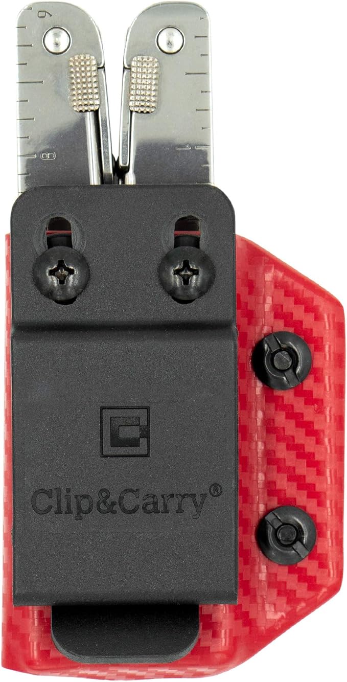 Clip & Carry Kydex Multitool Sheath for Victorinox SWISSTOOL - Made in USA (Multi-Tool not Included) Multi Tool Holder Holster