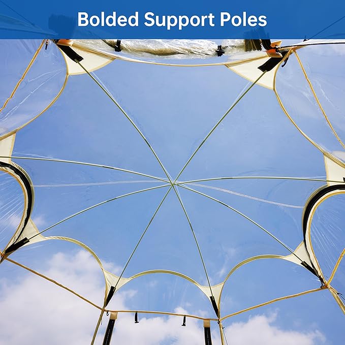 Pop Up Bubble Tent, Transparent Outdoor Bubble Tent, Weather Proof Pop Up Tent, Portable Transparent Tent, Canopy Gazebo for Patios, Backyards, Camping