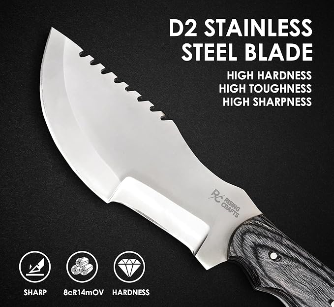 Handmade Tracker Knife-Hunting Knife-Fixed Blade Knife-Tactical Knife-Outdoor Camping Knife With Sheath Bushcarfting, Survival
