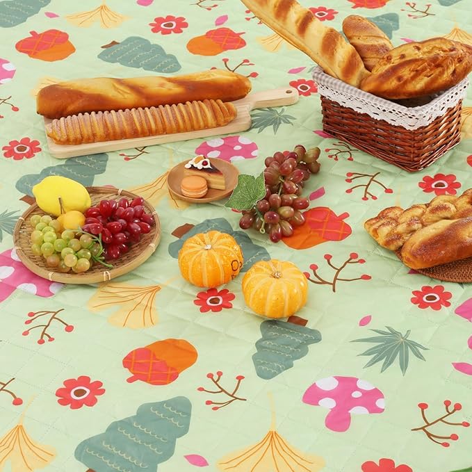 Picnic Blanket, Outside Baby Blanket, 3-Layer Picnic Mat for Camping, 59"x79" Extra Large Waterproof Sand Proof Camping Blanket, Lightweight Folding Portable Travel Blanket Wipable