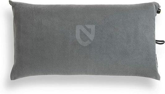 NEMO Fillo Luxury Pillow | Inflatable Pillow for Travel, Backpacking, and Camping, Goodnight Gray
