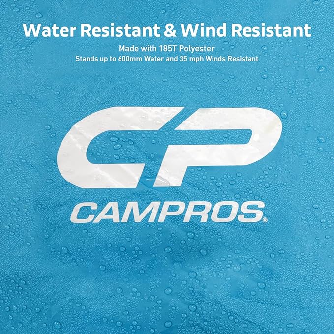 CAMPROS CP Tents for Camping 6 Person Waterproof Windproof Double Layer Family Camping Tent, Easy Setup Dome Tent with Large Mesh Windows & Wider Door for Outdoor Camping & Hiking