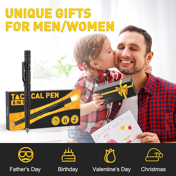 Stocking Stuffers for Men Christmas Birthday Gift Idea for Men Dad Him Husband Boyfriend Adults Teens Handy Tool Cool Gadgets for Men Women Hiking Camping Fishing