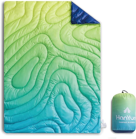 HANYUN Camping Blanket - Outdoor Travel Blanket, Waterproof Quilt for Camping, Stadium, Hiking, Beach Trips, Concerts& Festival - 52"x75" Rhombus Quilting Blanket