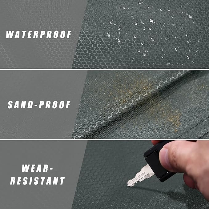 Odoland Beach Blanket Picnic Blanket, SandProof Waterproof Outdoor Pocket Blanket with Portable Bag, Foldable Lightweight Sand Free Quick Drying Beach Mat for Hiking Camping Picnics Travel Concert