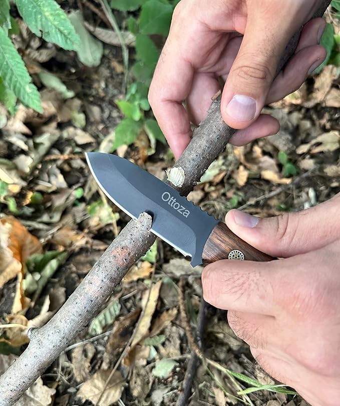 Ottoza Edc Knife 7" Small Fixed Blade Knife 370