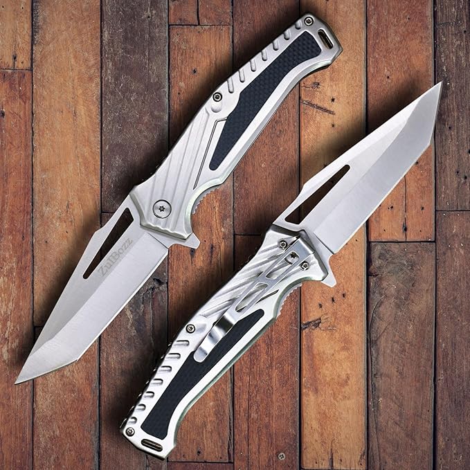 Pocket Knife - EDC, Tactical Knife with Clip, Folding Knife for Camping Hiking, Home Improvements, Spring Assisted Knife, Survival Knife for Emergency Rescue Situations,Gifts for Men & Women