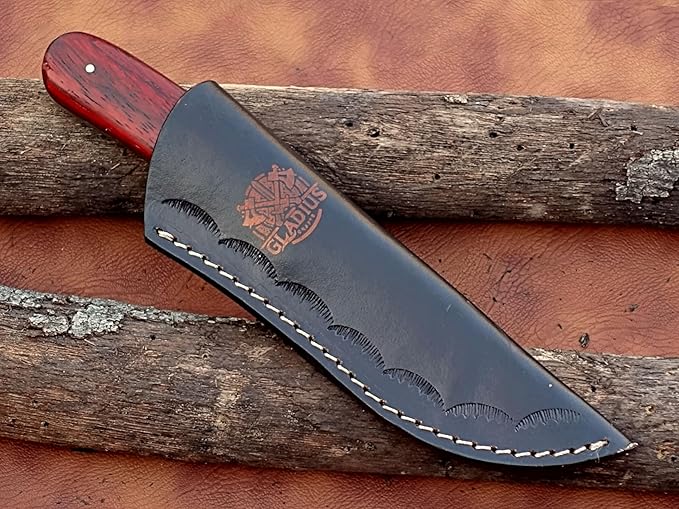 | Viking Heritage Skinner Knife – Expertly Crafted with Damascus steel for Precision Hunting and Field Dressing: Embrace the Timeless Elegance of Craftsmanship with this Razor-Sharp