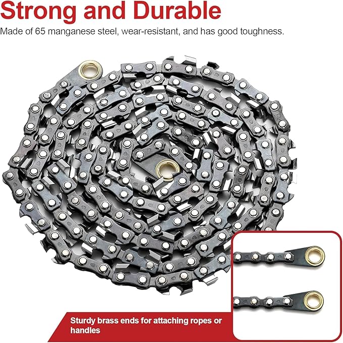 High Limb Rope Saw, 55 Inch Rope Saw for Tree Limb, 70 Sharp Teeth on Both Sides Rope Saw Tree Saw High Limb Rope Saw Limb Saw, Tree Limb Cutter, Hand Saws for Tree Trimming