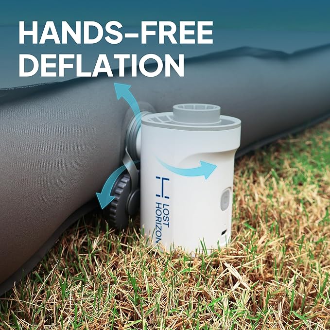 LOSTHORIZON Tesla Camping Air Mattress with Foam, Self Inflating Sleeping Pad, 4.5" Thick, with Air Pump, Model S