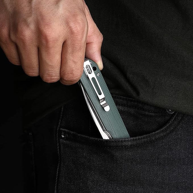 GANZO Firebird FH41 Pocket Folding Knife D2 Steel Blade G10 Handle Hunting Outdoor EDC Tool (Grey)