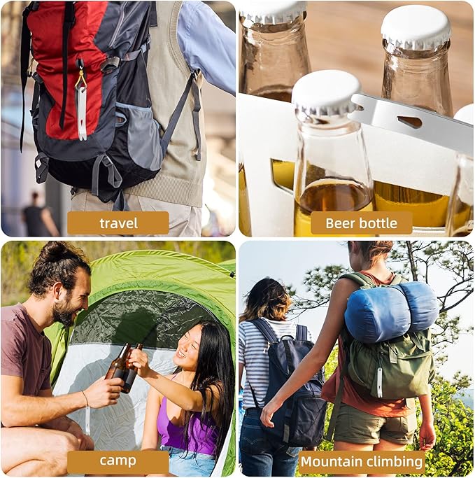 Outdoor Crowbars Multi-Function Pocket EDC Mini Survival Tools Keychain