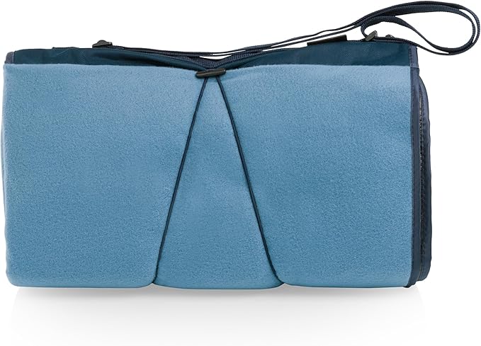 PICNIC TIME Blanket Tote XL Outdoor Picnic Blanket, Beach Blanket, Camping Blanket, (Dusty Blue)