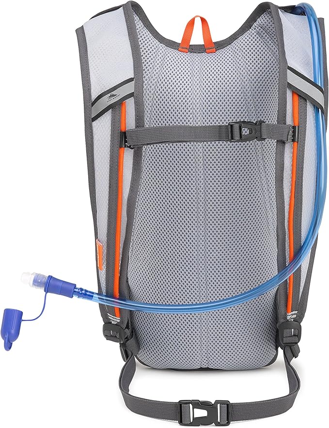 High Sierra HydraHike Hydration Backpack, Lightweight Running Backpack, Cycling, Hiking, for Men, Women & Kids, Mercury/Redline, 4L