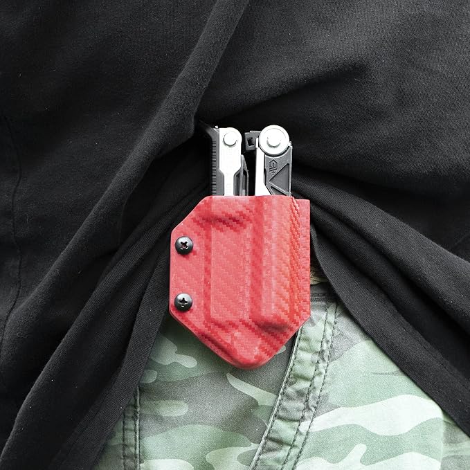 Clip & Carry Kydex Multitool Sheath for Gerber Center-Drive w/Optional Bit Sidecar Holder ~ Made in USA (Multi-Tool & Bits not Included) Multi Tool Holster