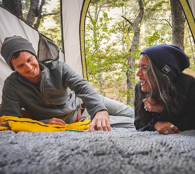 Sherpa Waterproof Outdoor Blanket. Large Sherpa Stadium & Camping Blankets for Cold Weather. Perfect for Picnic, Concerts, Grass, Car, Boat. Windproof, Extra Warm, Machine Washable.