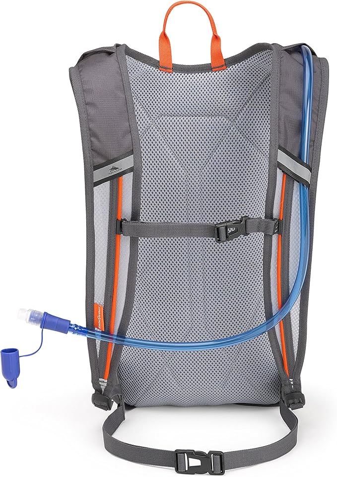 High Sierra HydraHike Hydration Backpack, Lightweight Running Backpack, Cycling, Hiking, for Men, Women & Kids, Mercury/Redline, 8L