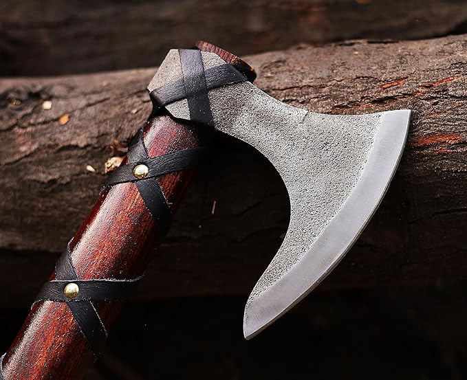 | Viking Axe,Hatchet,Throwing Axe,Hand Axe,Gift for him,Wood Working Tool,Viking Gifts for Men,Camping Hatchet,Tomahawk,Bearded Axe (WCA-015)
