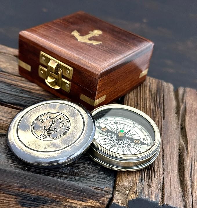 Compass with Box - Let Your Light Shine – First Communion Gifts for Boys & Confirmation Gifts for Teenage Boys | Baptism Gifts, Christian Catholic Gifts for Men | Inspirational Graduation Keepsakes