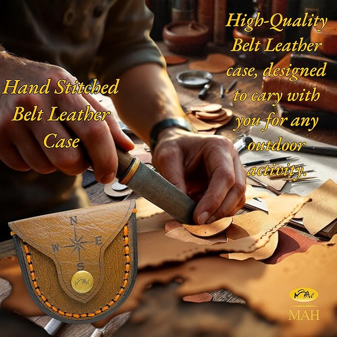 Handmade Scout Compass with Engraved Oath – Solid Brass, Perfect Motivational & Inspirational Gift for Boys, Teenagers & Scouts, Adventure Compass for Hiking, Camping & Outdoor Lovers