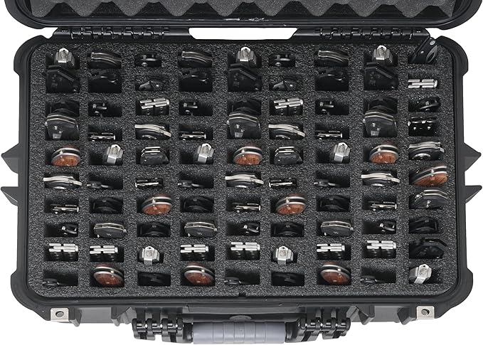 Case Club 90 Folding Knife Case - Waterproof Hard Sided Travel and Storage Organize Case fits a Variety of Folding Knives, Swiss Army Knives, Butterfly Knives & More in a Lockable, Rugged Case