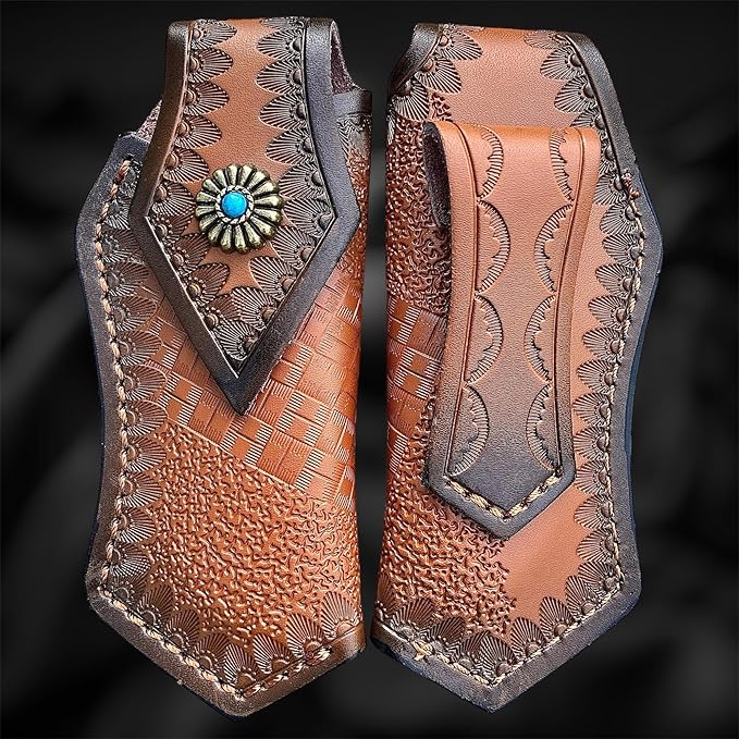 TACTICAL GEARZ Damascus Steel Pocket Folding Knife, Natural Rosewood Handle, 107 Multi-Layered VG10 Damascus Steel Blade! (Koa Beast Bundle)