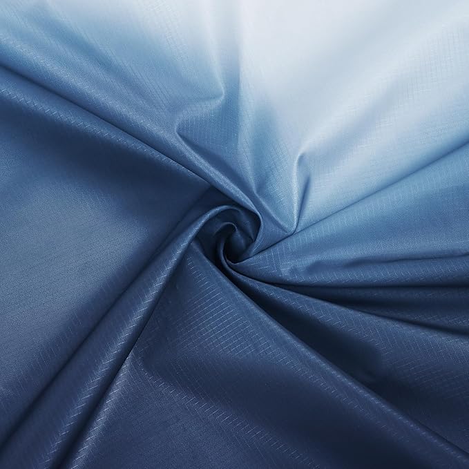 Extra Large Beach Blanket Waterproof Sandproof, Blue-White Gradient Beach Mat Oversized for 1-8 Person, Sand Free Quick Dry Polyester Outdoor Picnic Blanket for Travel, Camping, Hiking