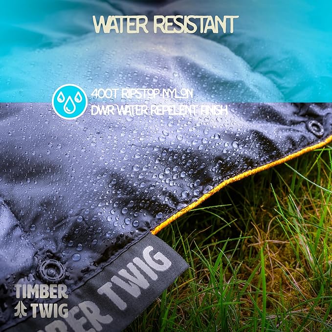 Outdoor, Travel, and Camping Puffy Down Blanket - Its Packable, Lightweight, and Warm - Midnight Ember