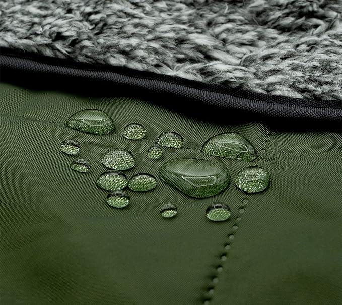 Sherpa Waterproof Outdoor Blanket. Large Sherpa Stadium & Camping Blankets for Cold Weather. Perfect for Picnic, Concerts, Grass, Car, Boat. Windproof, Extra Warm, Machine Washable.