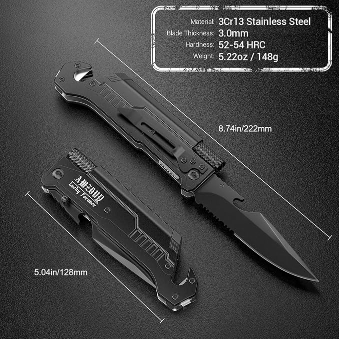 Stocking Stuffers for Men Dad Gifts 7-In-1 Multi Tool Camping Fishing Multitool Gadgets Birthday Christmas Gift for Women Adults Him Boyfriend