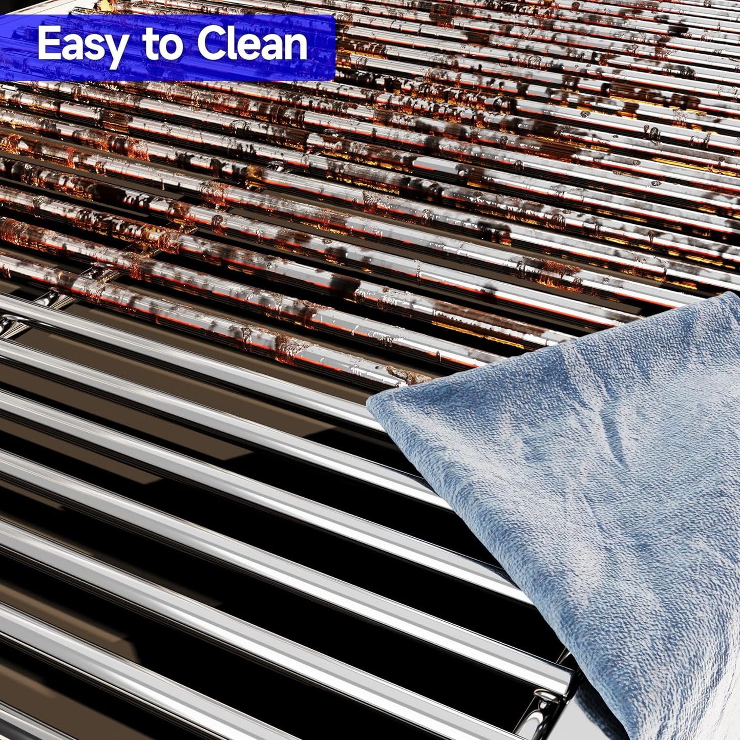 17/17.5/19.5 Inch Stainless Steel Grill Grates Replacement for Charbroil 463344116 463343015 Gas2coal 463340516 463370516