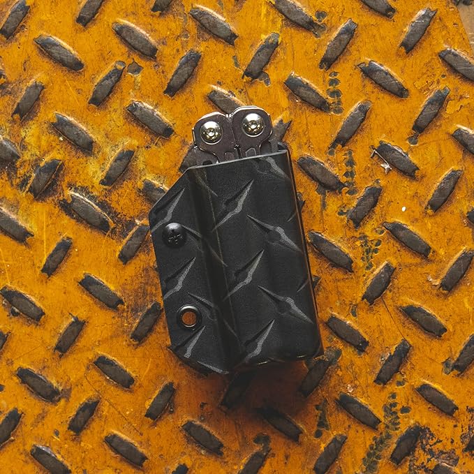 Clip & Carry Kydex Multitool Sheath for Leatherman Wingman/Sidekick/REBAR/REV - Made in USA (Multi-Tool not Included) EDC Multi Tool Sheath Holder Holster Cover