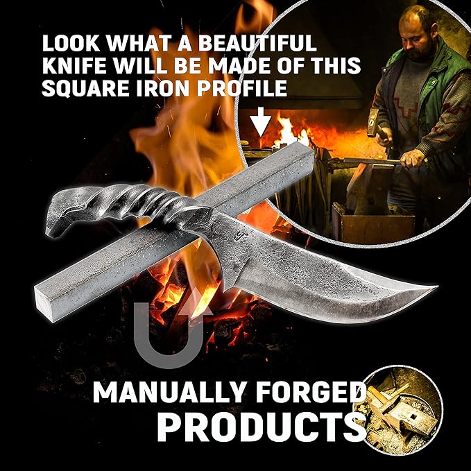 Toferner Hand Forged Knife Wolf Claw with Sheath, Vintage Knife for Antique Collection, Genuine Leather Case, Hardened Blade, Hand Made Craft, Gift Idea for Men (Black)