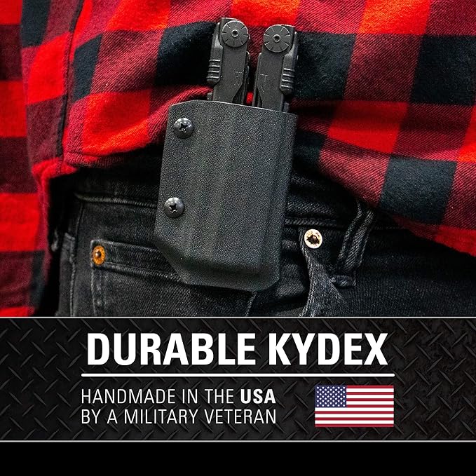 Clip & Carry Kydex Multitool Sheath for Gerber Diesel ~ Made in USA (Multi-Tool not Included) Multi Tool Holder Holster