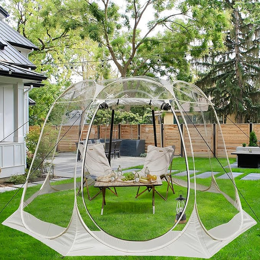 Pop Up Bubble Tent, Transparent Outdoor Bubble Tent, Weather Proof Pop Up Tent, Portable Transparent Tent, Canopy Gazebo for Patios, Backyards, Camping