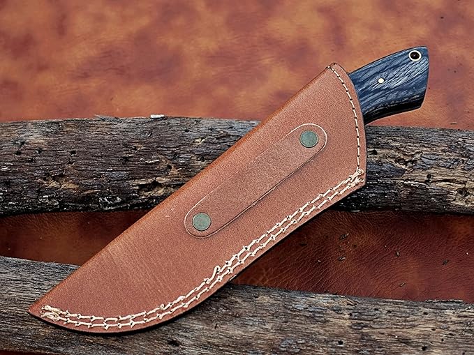 | Viking Heritage Skinner Knife – Expertly Crafted with Damascus steel for Precision Hunting and Field Dressing: Embrace the Timeless Elegance of Craftsmanship with this Razor-Sharp