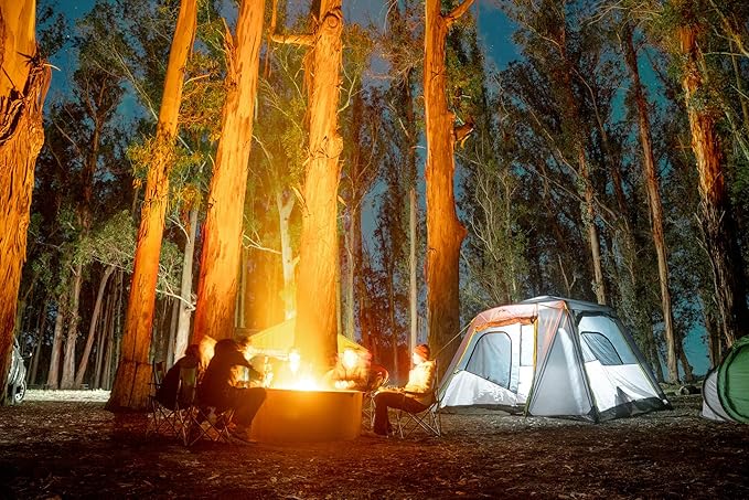 CORE Instant Cabin Tents | 6 Person / 9 Person / 10 Person / 12 Person Family Cabin Multi Room Pop Up Tents Car Camping | Included Storage Pockets for Camping Accessories