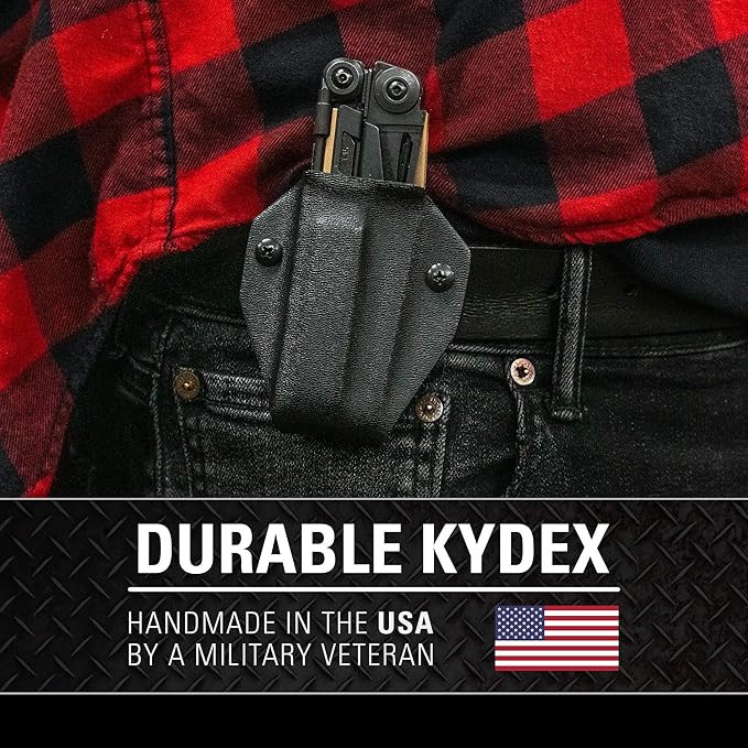 Clip & Carry Kydex Multitool Sheath for Leatherman MUT & MUT EOD - Made in USA (Multi-Tool not Included) Multi Tool Holder Holster