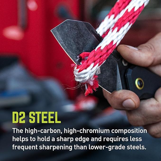 TRUE MAAR Cleaver Flipper Knife: D2 STEEL, BLACK OXIDE, STONEWASH FINISH w/2-WAY CARRY POCKET CLIP